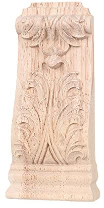 Natürliche Blumen Holz geschnitzte Holzfiguren Vintage Handwerk Eckapplikationen Rahmen Wand Tür Einzigartige Möbel Holz Deko 26