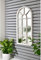 Biznest 35X70Cm Scandi Coast Arch Mirror Your Garden With This Decorative Indoor Outdoor Mirror White Rustic