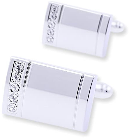 Manschettenknöpfe Silberne Diamant Manschettenknöpfe Herren Business Manschettenknöpfe Manschettennägel