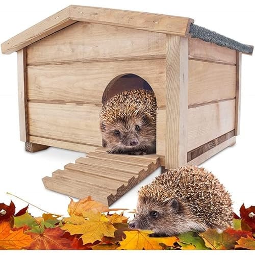 Abri Cabane Mangeoire Hérisson Refuge éxtérieur Robuste en Bois Massif de Haute qualité Hibernation Hiver 323 Ruby