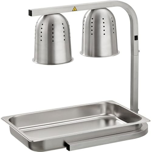 Stalwart DA-WL550 Commercial Food Warmer 2 Heating Lamps GN1/1