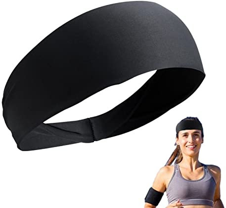 Schweißbänder Stirnbänder Herren | Laufendes Stirnband rutschfest,rutschfeste Sport-Stirnbänder für Tennis, Radfahren, Basketball, Yoga, Fitness-Workout, dehnbares Unisex-Haarband. Cipliko
