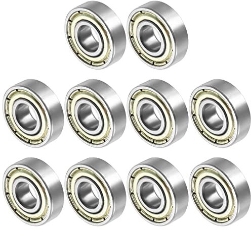 QUARKZMAN 695ZZ 5x13x4mm Kugellager x 10Stk. Kohlenstoffstahl für Maschinen und Werkzeuge Doppelt staubdicht