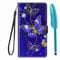 Knoowcase for iPhone 14 Case Shockproof Wallet Phone Case Flip PU Leather Silicone Bumper Case Slim Fit Protective Cover with Card Holder Magnet Kickstand iPhone 14 Case & 1 Touch Pen, Gold Butterfly