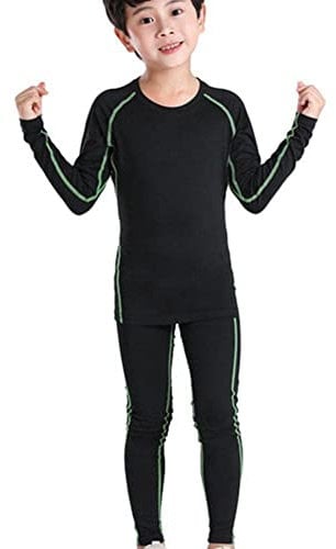 ZXCVWWE Sportanzug für Kinder 1 Sätze Sportbekleidung Jogging Fußball Kinder Training Kompression Thermoanzug O9q0 Unterwäsche Kleidung