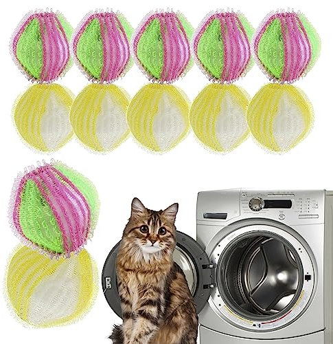 SANKRO 12 unidades de bolas - atrapa pelos lavadora mascotas - quita pelos ropa - 12PCS