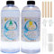 Epoxidharz mit Härter 1:1; AArtsZ Epoxidharz Glasklar Gießharz Anfänger 1888ml (64 oz) Set; Premium Harz kristallklares für Holz, Kunst, Handwerk, DIY Deko Tischplatte, Schmuckherstellung, Aquarium