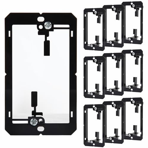 10-Pack Low Voltage Mounting Bracket for Single Gang Cable Pass Through Wall Plates Ethernet, HDMI, Coaxial, Speaker Cables