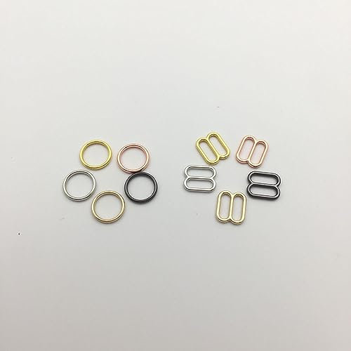 YIPOCH 200 Pcs/Lot Bra Alloy Rings And Sliders Strap Adjusters Buckles With 4 Color Available