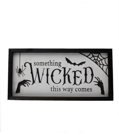horror-shop Vintage Halloween Wandbild ;Something Wicked This Way Comes; 40cm