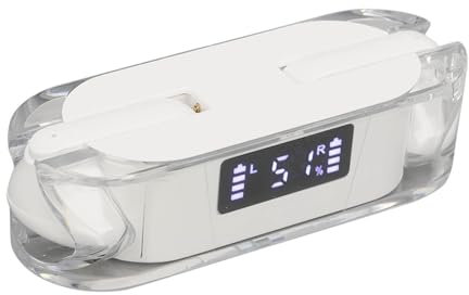 TM50 Sprachübersetzer Ohrhörer, 144 Sprachen, 3 Übersetzungsmodi, Tragbare Übersetzer Kopfhörer, Unterstützt Anrufe, Musik, Geeignet für IOS und Android (White)