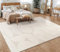 Paco Home Teppich Wohnzimmer Schlafzimmer Kurzflor Skandinavisches Boho Muster Geometrisch Rauten Motiv Einfarbig Weich Modern, Grösse:240x340 cm, Farbe:Creme 6
