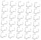 Homoyoyo 30st Schnalle Led-zubehör U-clips Halter Lichtröhrenhalter Leuchtstoffröhren Glühbirnen u Clips Halterungen Für Leuchtstofflampen Lampenfassung T4t5 Metall Beleuchtung Lampenhalter