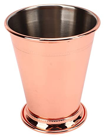 350ml Menthe Julep Cup, Rose Gold Acier Inoxydable Perle Verre À Boire Moscow Mule Cocktail Boisson Mixte Metal Roller Cool Drink Bar Accessoires