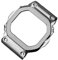 Edelstahl-Uhrenarmbandgehäuse, passend for G-SHOCK 3229, passend for Casio DW5600, GW-B5600, GW-M5610, modifiziertes Armband mit roter unterer Lünette (Color : Silver case, Size : 5610 Series)