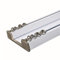 70cm~600cm Decken-Vorhangschiene 2 Läufig Gardinenschiene Aus Aluminium, Deckenmontage Schienensystem Für Vorhänge, Raumteiler, Wohnmobil(95cm)