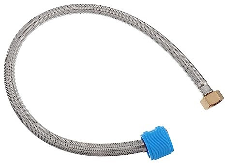 KONTONTY Toiletten-Einlass rohr flexibler Schlauch Flexschläuche Badezimmerzubehör edelstahlrohr flexibler wasserschlauch Sanitärschläuche gestreifte Schläuche Rostfreier Stahl Silver