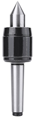 MK2 Mitlaufende Körnerspitze, 60 Grad Drehmaschine Mittelschwerer Mitlaufender Reitstock Mittelkegel Drehwerkzeug für Holz und Metalldrehmaschinen CNC Arbeiten