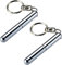 2 Stück Retractable mini pen made of stainless steel Metal Tool Pen Retractable pocket pen keychain Dad gadgets, birthday, Christmas for Students, Office Staff, Construction Workers Car Keychains
