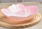 YJDZ Nordic Modern - Frutero de cristal con forma de flor nacarada, plato decorativo grande para uso doméstico (rosa, 31 x 7,4 cm)
