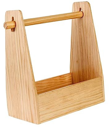 INOOMP Camping Food Storage Box Wooden Snack Case Picnic Box Handheld Food Storage Natural Material