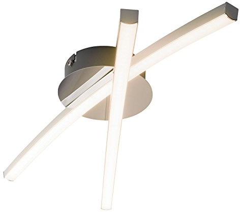 casa Nova LED-Deckenleuchte - Chromfarben - Metall - 2-flammig - B 50 cm - Deckenlampe Wohnzimmerlampe