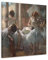 LdinMEX Edgar Degas Artwork Kunstdruck mit Tänzern im Ruhezustand, Wandkunst, Schlafzimmer-Drucke, Heimdekoration, hängendes Bild, Leinwandbild, Gemälde, 40 x 40 cm