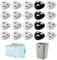 VINEST 20Pcs Mini Casters Caster, Self Adhesive Appliance Wheels 360 Rotation, Ball Casters with 3 Ball Bearings for Kitchen Appliance Counter Small Appliances Furniture, Using Four can Bear A Weight