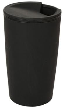 Home Creative - Vaso de cerveza (2 unidades), diseño de taza de cerveza (negro)