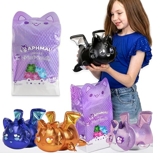 Aphmau MeeMeows 27.9 cm Classic Mystery Plush Dragon YouTube Minecraft Gaming Channel Plush Mystery Box Blind Box 1 of 8 Possible Dragon MeeMeows Official Merch