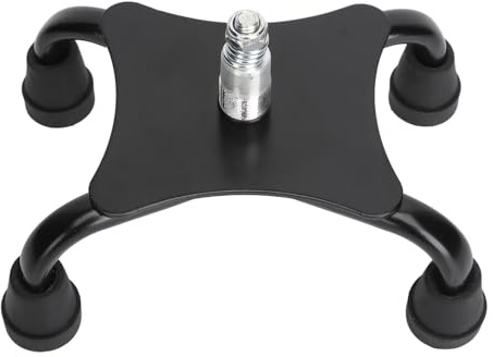 Gehstock, Quad-Fuß, Edelstahl, hohe Stabilität, Vierpunkt-Gehstöcke, Stützbasis für ältere Erwachsene, Senioren, 19 mm Rohrdurchmesser