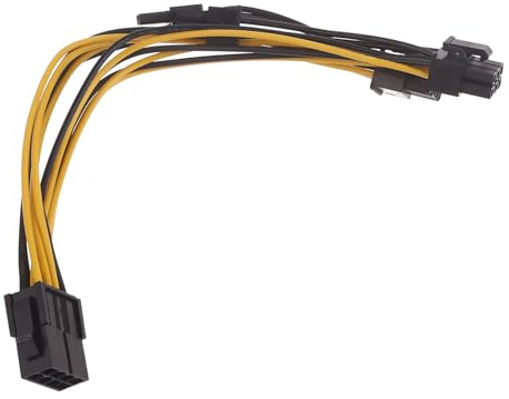 Cavi alimentazione adattatore da 8 pin a 8 pin da 20 cm Scheda grafica da 8 a doppia PCIe 8 (6+2) per GPU Express Power Adapter