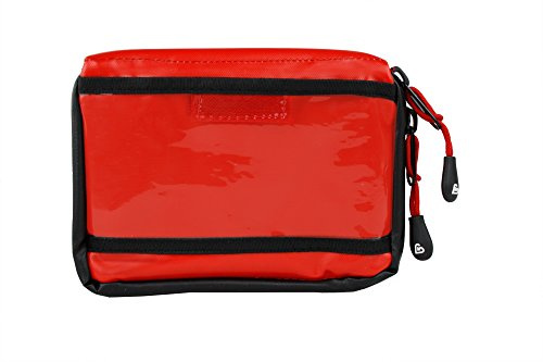 Bexamed Ampullenbox Rot / Schwarz 13 x 18 x 6 cm Weich Reißverschluss Tragegriff Tasche Ampullen-Tragtasche