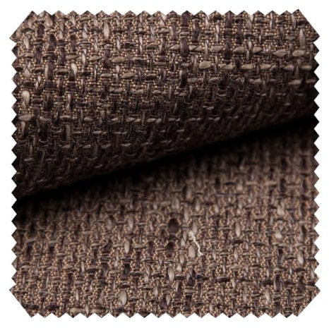 novely® LANZ Premium Möbelstoff | Schwerer Webcharakter | grob gewebter Polsterstoff | Struktur-Stoff | 15 Farben | Meterware | 1lfm (04 Braun)