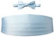 Spring Notion Herren Kummerbund und Fliege Set, Himmelblau, Regulär