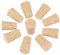 2Types 10PCS Naturkorken , Kunsthandwerk Tapered Korken aus Holz Wein / Bier Flaschenverschluss(Bouteille de bière 20*15*35mm)