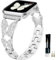 RXXR Women Smartwatches Straps Compatible with Apple Watch 38mm 40mm 41mm 42mm(Series 10) Bling Diamond Butterflies Metal Band for iwatch Series 41mm 10 9 8 7 6 5 4 3 2 1 SE Ultra/Ultra 2
