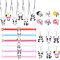 HOWAF 24 Pcs Kindergeburtstag Mitgebsel Set Panda Armbänder Halskette Schlüsselanhänger Ringe für Junge Mädchen Deko Kindergeburtstag Mitgebsel Gastgeschenke