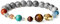 COAI Unisex Energiearmband Sonnensystem Armband aus Edelsteine und Map Jasper Karte Jaspis in Größe M