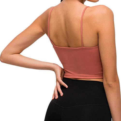 Lemedy Sport-BH, für Damen, gepolstert, Fitness, Workout, Laufshirt, Yoga, Tanktop - - Medium