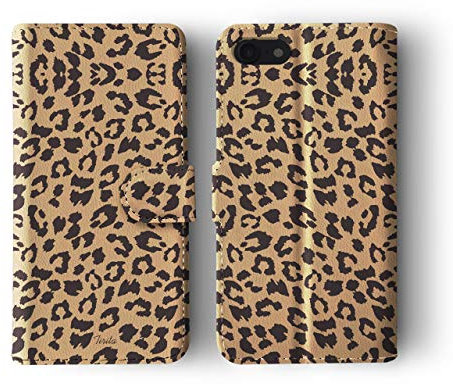Tirita Wallet Phone Case for iPhone 11 Pro Max With Card Holder – Vegan Leather Flip Case/Cover for Women [01. Leopard Print]