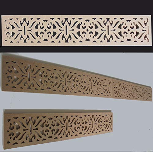 Zagora Dekorpanel Bordüre mit Ornament Filigrane - MDF 10mm - 50x10cm