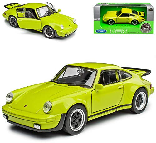 Porsche 911 G-Modell Turbo Grün Coupe 1973-1989 ca 1/43 1/36-1/46 Welly Modell Auto