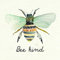 Bee Kind, Papierservietten, Hummel, Cocktailgröße, 12,7 x 12,7 cm, Schwarz, 20 Stück