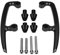 DEWIN Hintere Haltegriffe für Motorrad Beifahrer, CNC Aluminium Hintere Haltegriffe für Motorrad Beifahrer Hinten für Z650 17-18(Schwarz)
