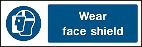 Face Shield tragen Schild