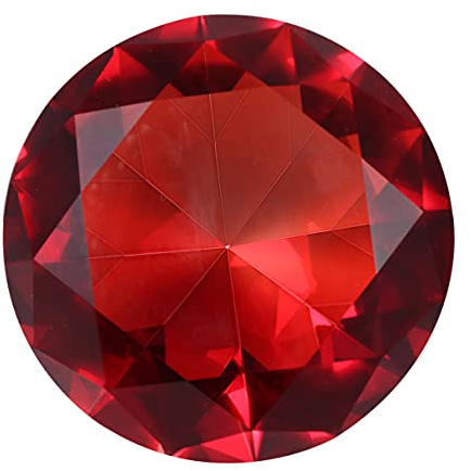 VALICLUD Künstliche Diamanten Dekorative Diamant Ornament 2 Kristall Edelsteine für Hochzeit Brautdusche Home Party Tischplatte und Fotostudio Requisiten Transparent 8cm