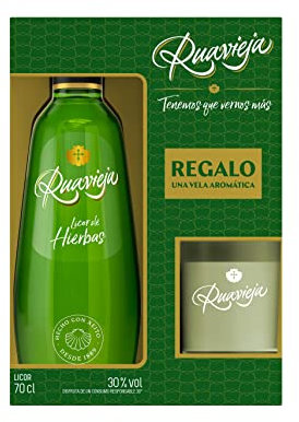 Ruavieja Licor de Hierbas, Incluye Una Vela de Regalo - 700 ml