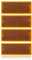 DARKGUARD Catadioptrico Rectangular Amarillo Adhesivo, Reflector Rectangulares Adhesivo Remolque para RV Caravana Tractor Homologados E, 85x30x10mm(Amarillo-Rectangulares- Adhesivo-4Piezas)