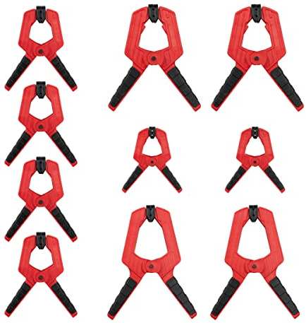 POWERTEC 71625-P5 Hochleistungs-Federklemmen-Set von 5,1 cm – 10,2 cm | 50 Klemmen mit 4 verschiedenen Größen
